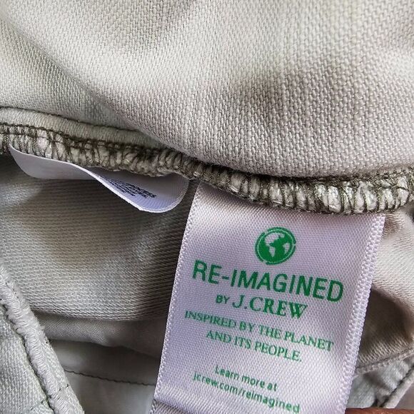EUC J. CREW LIGHT MINT GREEN COTTON RELAXED CHINOS PANTS SIZE 12 / L - Picture 16 of 16